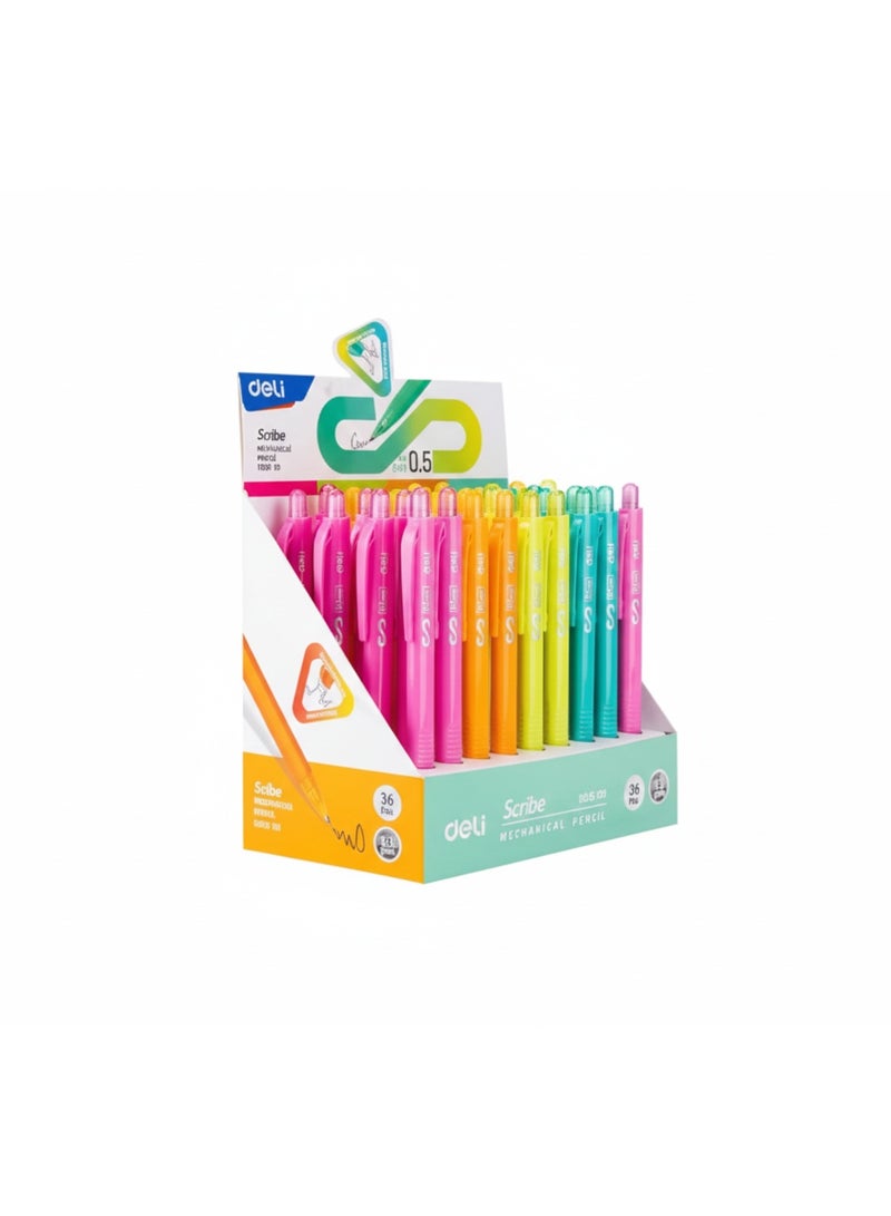 ديلي قلم رصاص ميكانيكي دلي سكرايب 0.5 مم كتابة سلسة رصاص مقاوم للكسر - Image 3